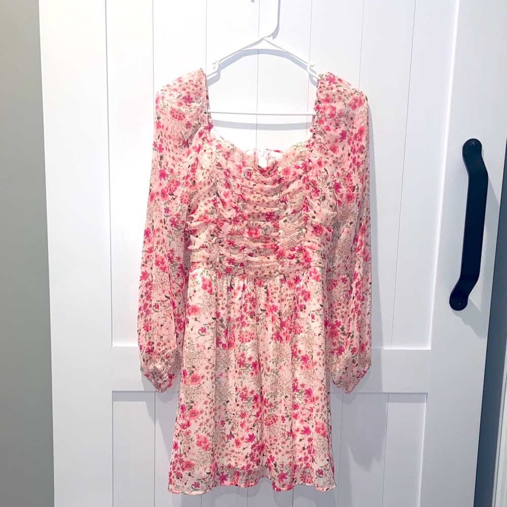 Crystal Doll Pink Floral Dress
